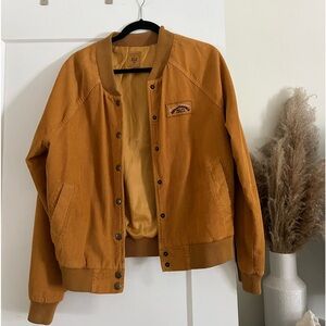 Corduroy Jacket - Billabong - Mustard Yellow Size Small